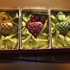 1 “Expressions From The Heart” Hand Blown Glass High Quality Swarovski Crystals